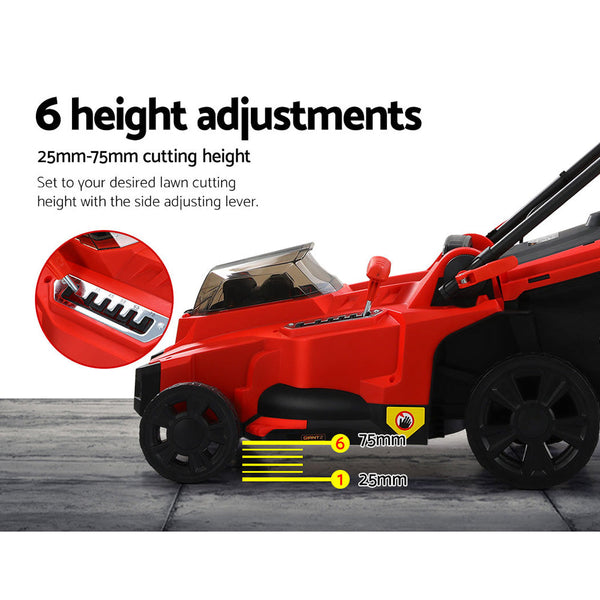 Giantz Lawn Mower 37Cm Cutting Width Cordless 40V Electric Lawnmower Lawn Mowers