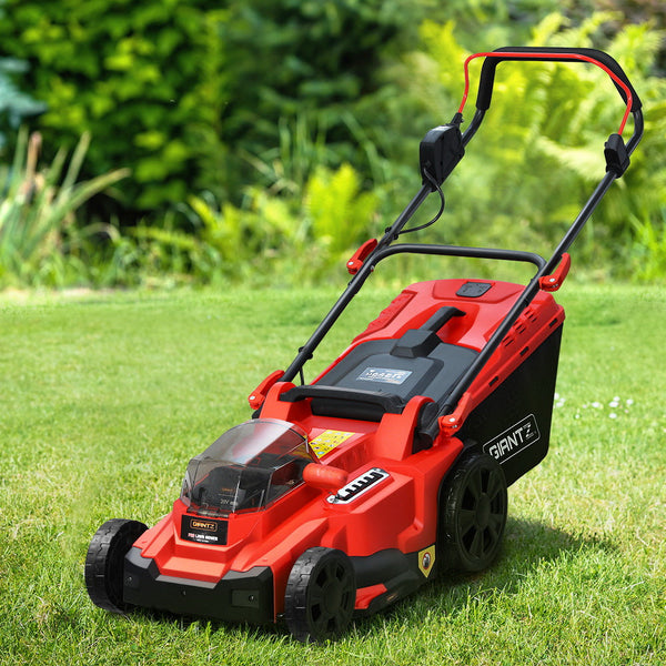 Giantz Lawn Mower 37Cm Cutting Width Cordless 40V Electric Lawnmower Lawn Mowers
