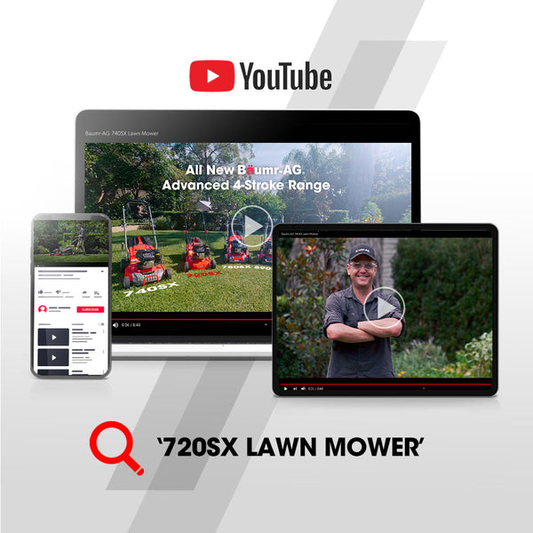 Baumr Ag Baumr Ag Lawn Mower 139Cc 17 Petrol Push Lawnmower 4 Stroke Engine Catch Petrol Mowers