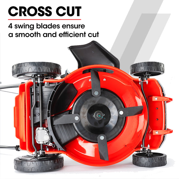 Baumr Ag Baumr Ag Lawn Mower 18 220Cc Petrol Self Propelled Push Lawnmower 4 Stroke Petrol Mowers