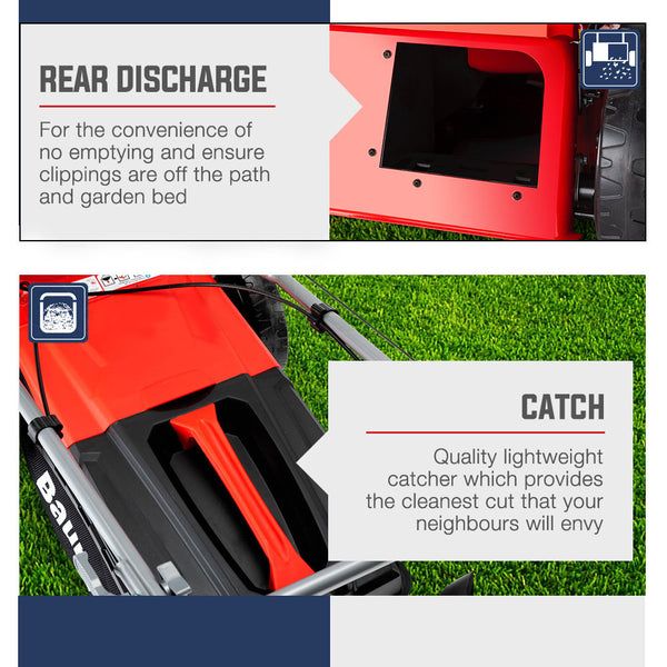 Baumr Ag Baumr Ag Lawn Mower 18 220Cc Petrol Self Propelled Push Lawnmower 4 Stroke Petrol Mowers