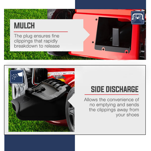 Baumr Ag Baumr Ag Lawn Mower 18 220Cc Petrol Self Propelled Push Lawnmower 4 Stroke Petrol Mowers