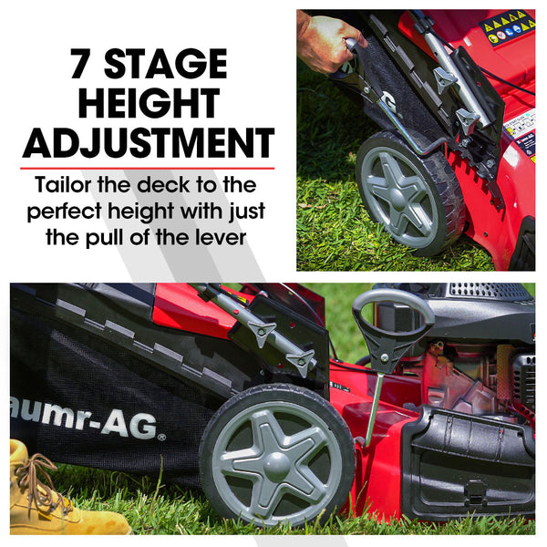 Baumr Ag Petrol Lawn Mower 220Cc 20' 4 Stroke Self Propelled 840Sx Lawn Mowers