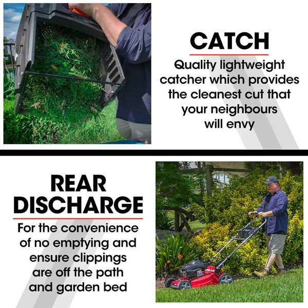 Baumr Ag Petrol Lawn Mower 220Cc 20' 4 Stroke Self Propelled 840Sx Lawn Mowers