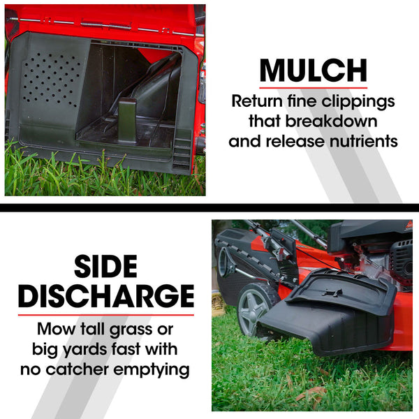 Baumr Ag Baumr Ag 248Cc Lawn Mower 4 Stroke 21 Inch Petrol Lawnmower 4 In 1 Self Propelled Electric Start Petrol Mowers