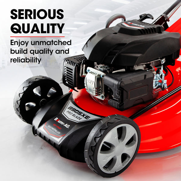 Baumr Ag Baumr Ag 248Cc Lawn Mower 4 Stroke 21 Inch Petrol Lawnmower 4 In 1 Self Propelled Electric Start Petrol Mowers
