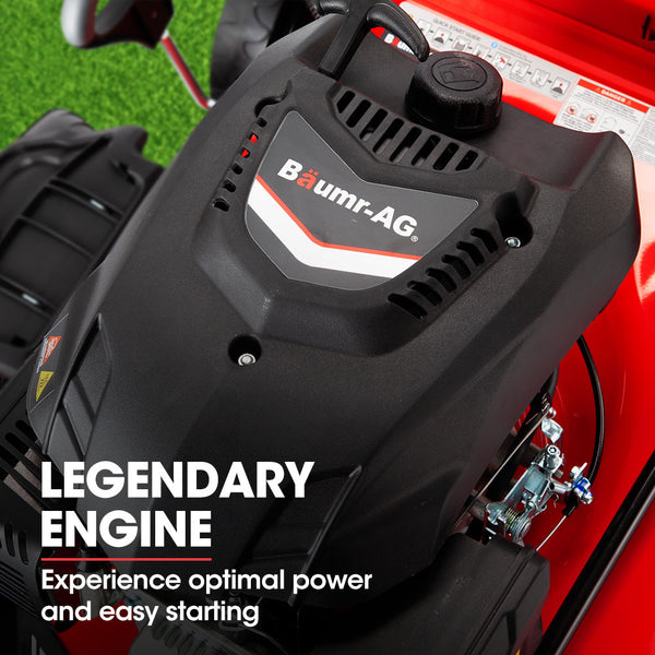 Baumr Ag Baumr Ag 248Cc Lawn Mower 4 Stroke 21 Inch Petrol Lawnmower 4 In 1 Self Propelled Electric Start Petrol Mowers