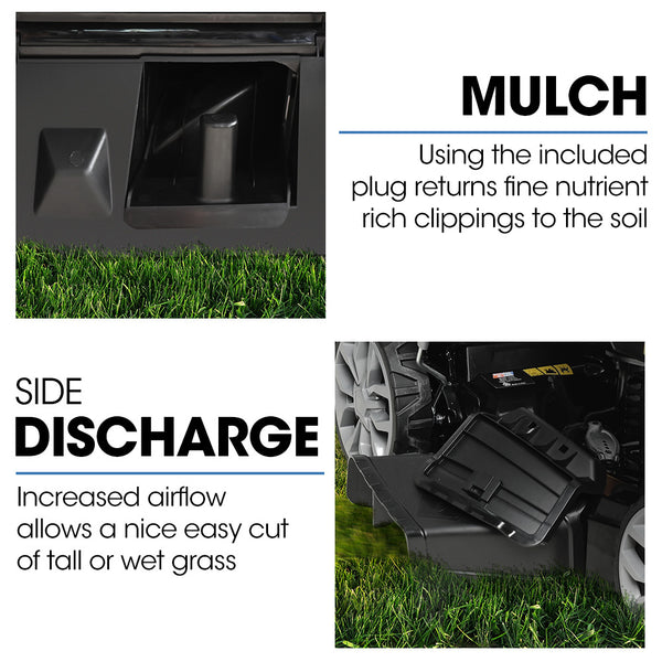 Powerblade 20' 200Cc Self Propelled Lawn Mower Electric Start 7 Height Steel Deck Wash Port Ohv 4 Stroke Petrol Vs950 Lawn Mowers