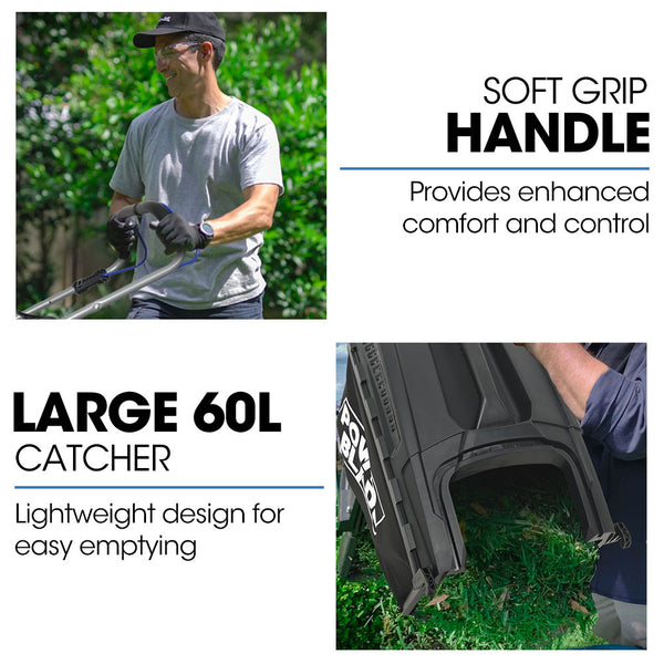 Powerblade 20' 200Cc Self Propelled Lawn Mower 7 Height Steel Deck Wash Port Ohv 4 Stroke Petrol Vs900 Lawn Mowers