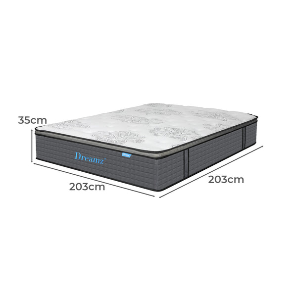 Dreamz Spring Mattress Bed Pocket Egg Super King Mattresses