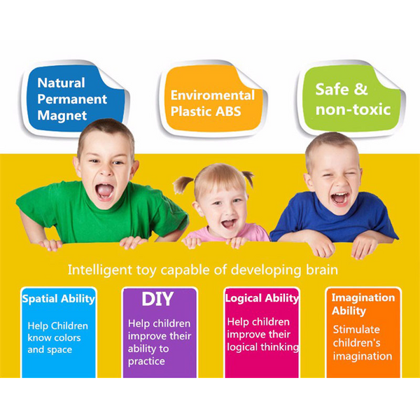 Mag Netic Building Blocks Diy Nets Toys For Kids Designer Construction Set Gifts Children Building Toys Sets & Packs