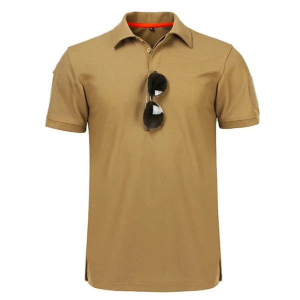 Mens Quick Dry Embroidered Polo Shirts Custom Plus Size Tactical T Shirts