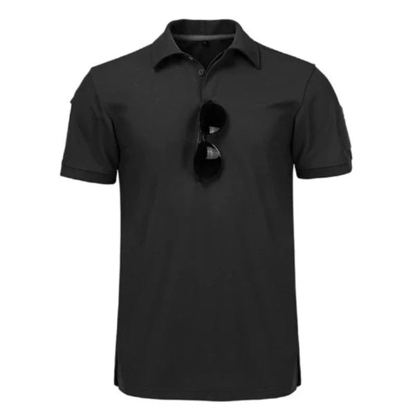 Mens Quick Dry Embroidered Polo Shirts Custom Plus Size Tactical T Shirts