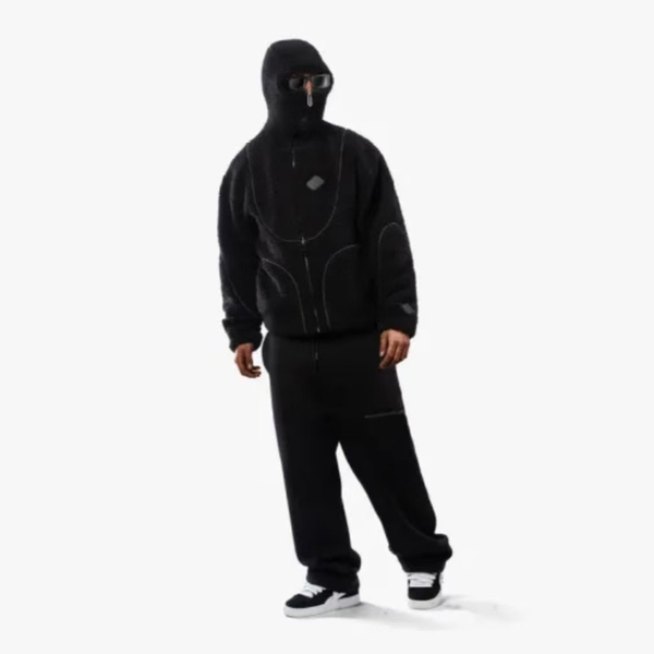 Mens Fashion Lamb Wool Hooded Zipper Coat Sweatshirt Casual Male Tops Coats Jackets & Vests