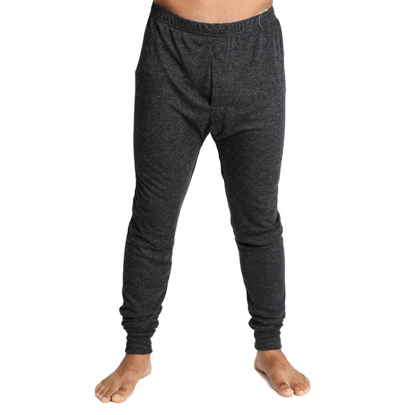 Mens Merino Wool Blend Long John Thermal Underwear Thermals Warm Winter Black Pants