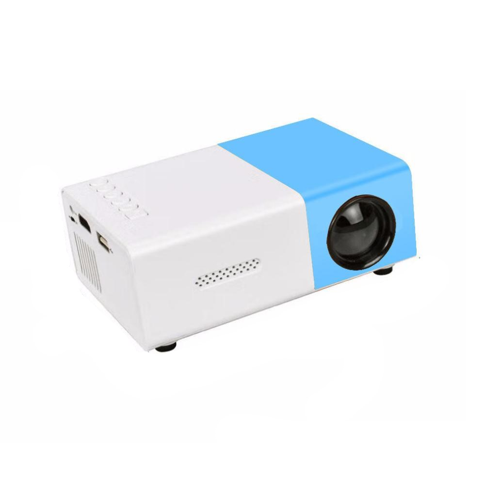 Elosung Mini Portable Cinema Projector Led Compact Entertainment For Movies & Gaming (White+Blue) Projectors