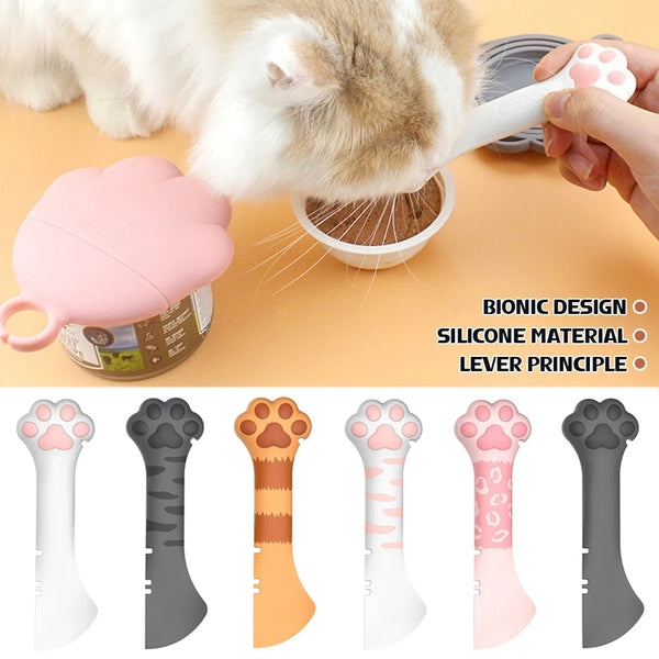 Multifunction Pet Canned Spoon Jar Opener Puppy Feeding Mixing Wet Dry Scoop Accessories Dishes Feeders & Fountains