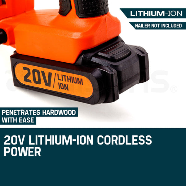 Unimac Nailer 20V Battery Lithium Ion Rechargeable Cordless Gun Nail & Staple Guns