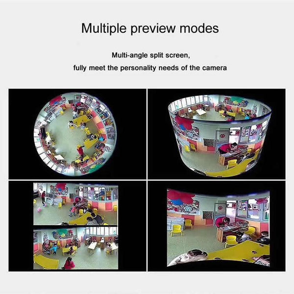 360 Degree Panoramic High Definition Wifi Ip Camera With Motion Detection And Night Vision Ip & Smart Security Camera Systems