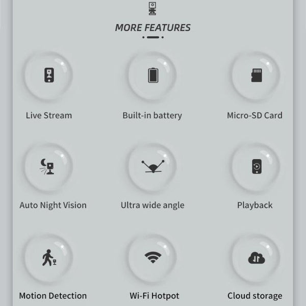 1080P Wireless Action Camera With Wide Angle Mount For Outdoor Use Tripod Mount Accessories