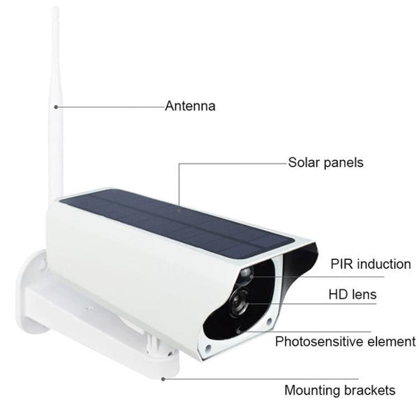 2Mp Solar Wifi Camera Waterproof Night Vision Motion Detection Voice Intercom Security Cameras