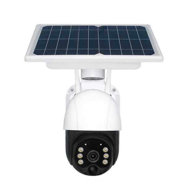 Full Hd Solar Wifi Camera With Pir Alarm & Night Vision 2 Way Audio Tf Card Slot Battery Not Included Security Cameras