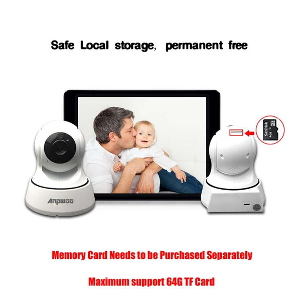 720P High Definition Wifi Ip Camera With Night Vision And Motion Detection Security Cameras
