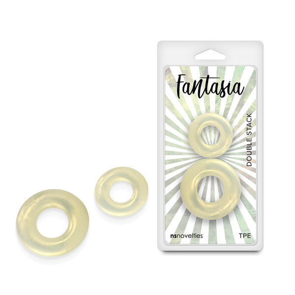 Fantasia Double Stack Amber  Rings Set Of 2 Sizes Placeholder