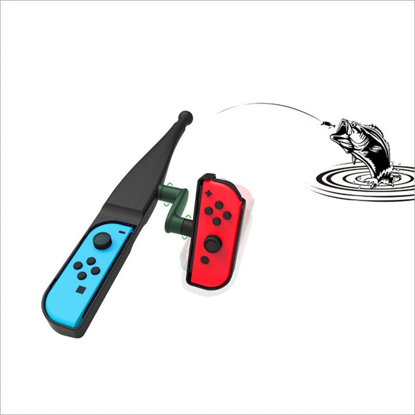 Switch Fishing Rod For Nintendo By Dobe Durable Abs Material Controllers & Attachments