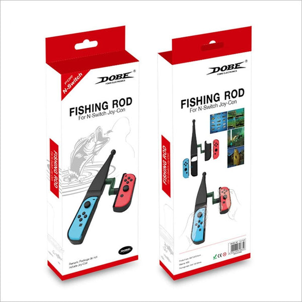 Switch Fishing Rod For Nintendo By Dobe Durable Abs Material Controllers & Attachments