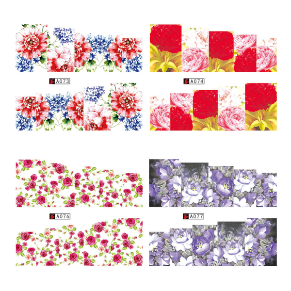 Nail Art Rose Sticker Bowknot Lace Red Flower Applique Eco Friendly Nail Art Tools