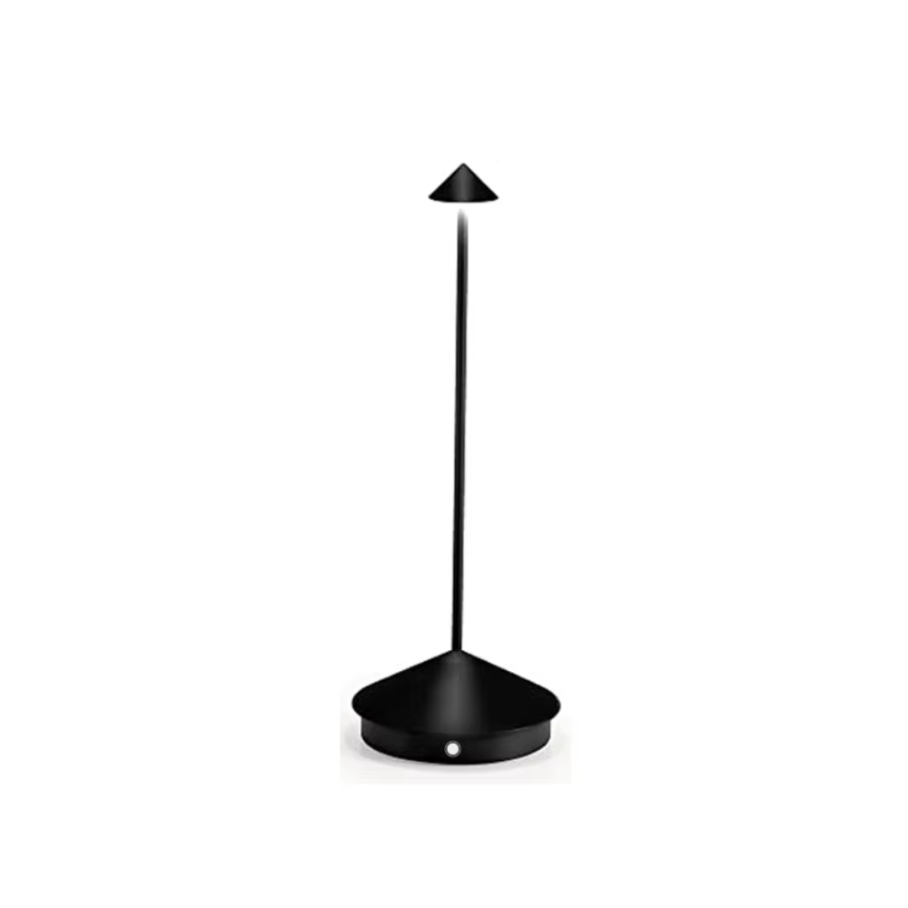 Elosung Black Modern Minimalist Aluminum Led Mushroom Night Light Creative Bedside Atmosphere Lamp For Dining Room And Bedroom Night Lights
