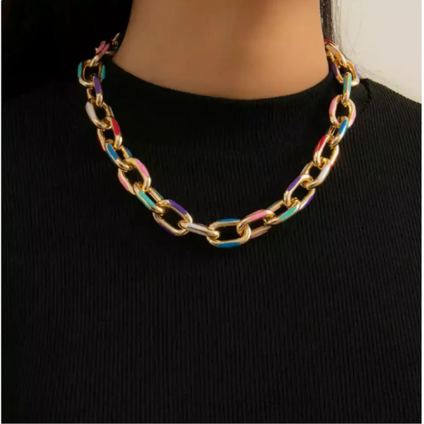 Niche Dripping Oil Titanium Steel Necklace Versatile Personalized Jewelry For Women Necklaces & Pendants