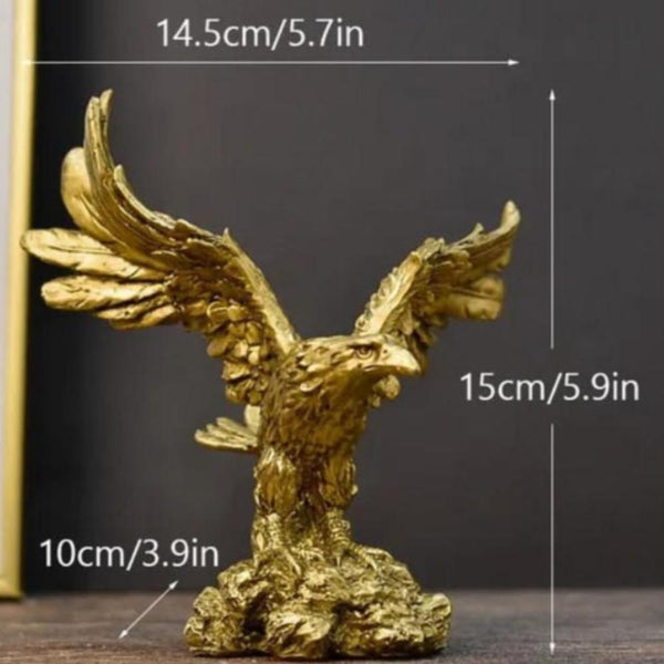 Sculptures & Figurines Home Figurine Golden Eagle Statue Resin Living Room Decoration Accessories Gifts