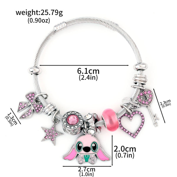 Stitch Anime Character Plush Toy And Lilo & Bracelet Accessories Plush Toys