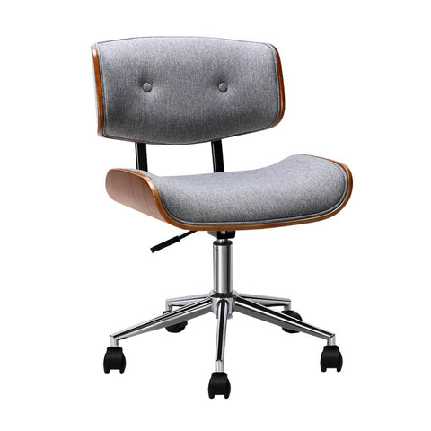 Artiss Office Chair Fabric Seat Grey Office Chairs