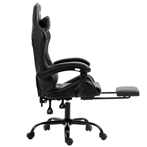 Office Chairs Artiss Gaming Office Chair Executive Computer Leather Chairs Footrest Grey