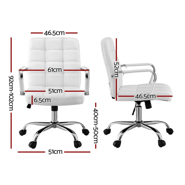 Artiss Office Chair Seat Pu Work Computer Desk Chairs Office Chairs