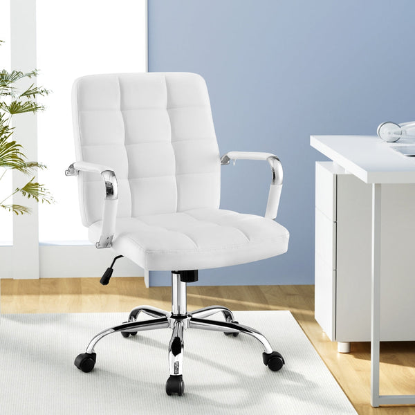 Artiss Office Chair Seat Pu Work Computer Desk Chairs Office Chairs