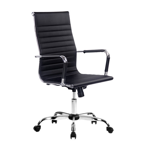 Artiss Office Chair Conference Chairs Pu Leather High Back Black Office Chairs