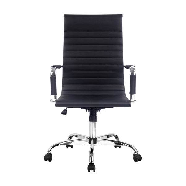 Artiss Office Chair Conference Chairs Pu Leather High Back Black Office Chairs