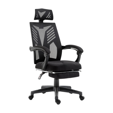 Artiss Mesh Office Chair Recliner Black Office Chairs