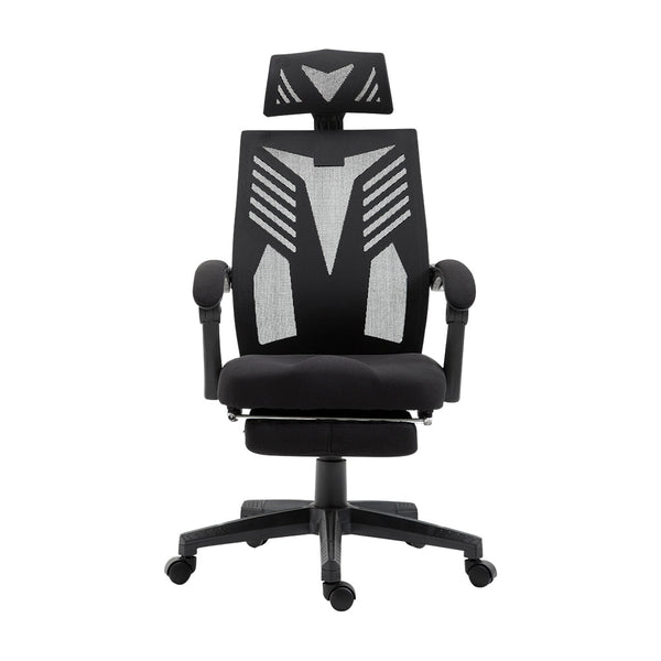 Artiss Mesh Office Chair Recliner Black Office Chairs