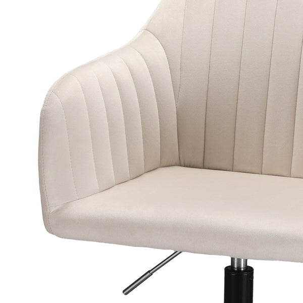 Office Chairs Artiss Office Chair Velvet Seat Cream