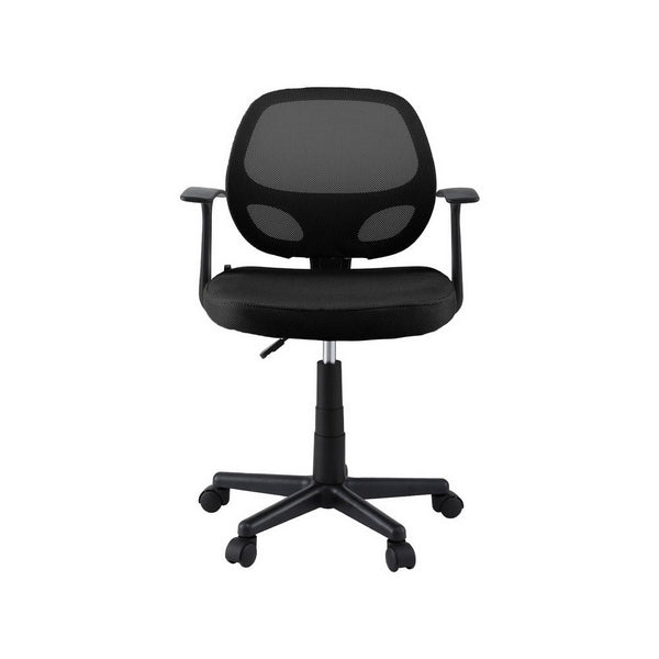 Artiss Mesh Office Chair Computer Gaming Desk Chairs Work Study Mid Back Black Office Chairs