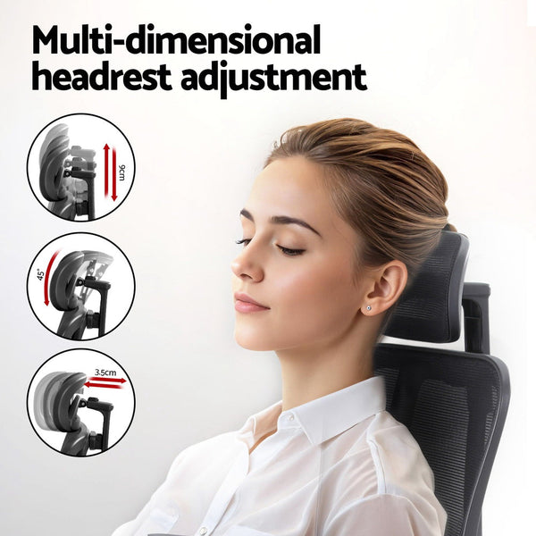 Artiss Ergonomic Mesh Office Chair In Black For Comfortable Seating Office Chairs