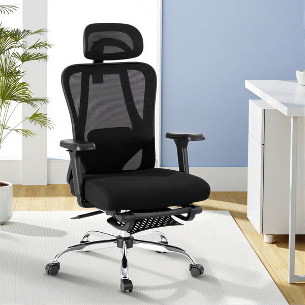 Artiss Ergonomic Mesh Office Chair In Black For Comfortable Seating Office Chairs