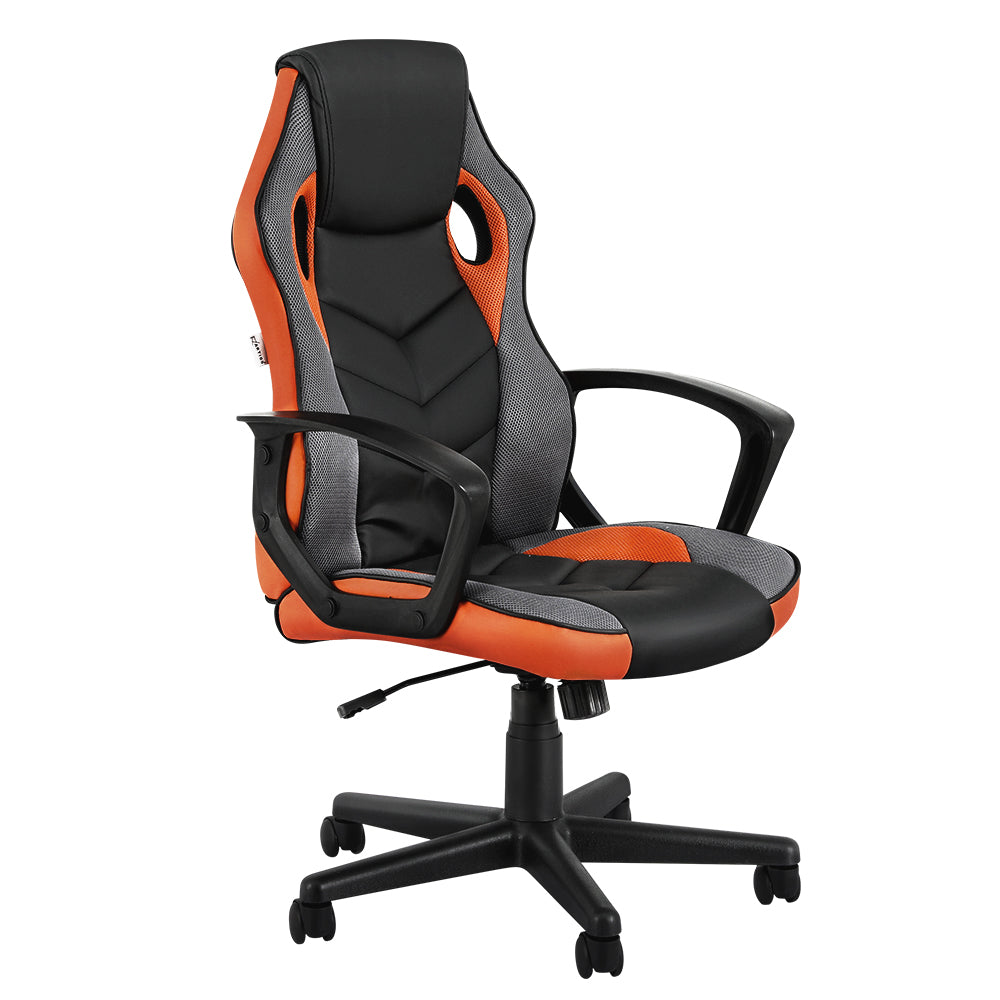 Artiss Gaming Office Chair Computer Executive Racing Chairs High Back Orange Office Chairs