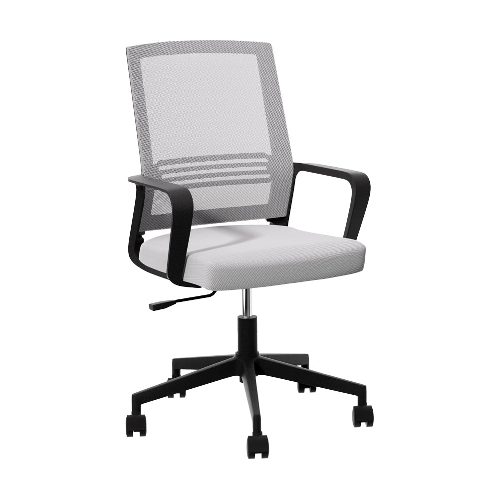 Office Chairs Artiss Mesh Office Chair Computer Gaming Desk Chairs Work Study Mid Back Grey