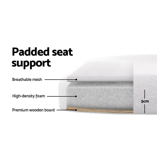 Office Chairs Artiss Mesh Office Chair Computer Gaming Desk Chairs Work Study Mid Back Grey